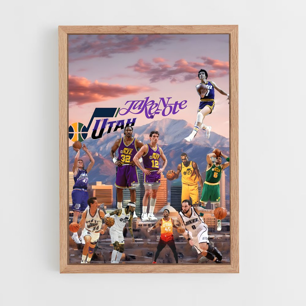 Poster Utah de jazz – affiche Basketball (vue 4)